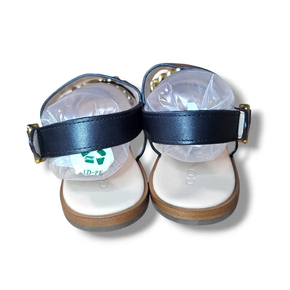 NWT Coach Heather Leopard Print Calf Hair Leather Sandals G4777 Size 7.5B EU38 - Picture 12 of 16